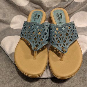 Spring Step Amerena Wedge Sandals. Sz 7.5-8 (38) New in box